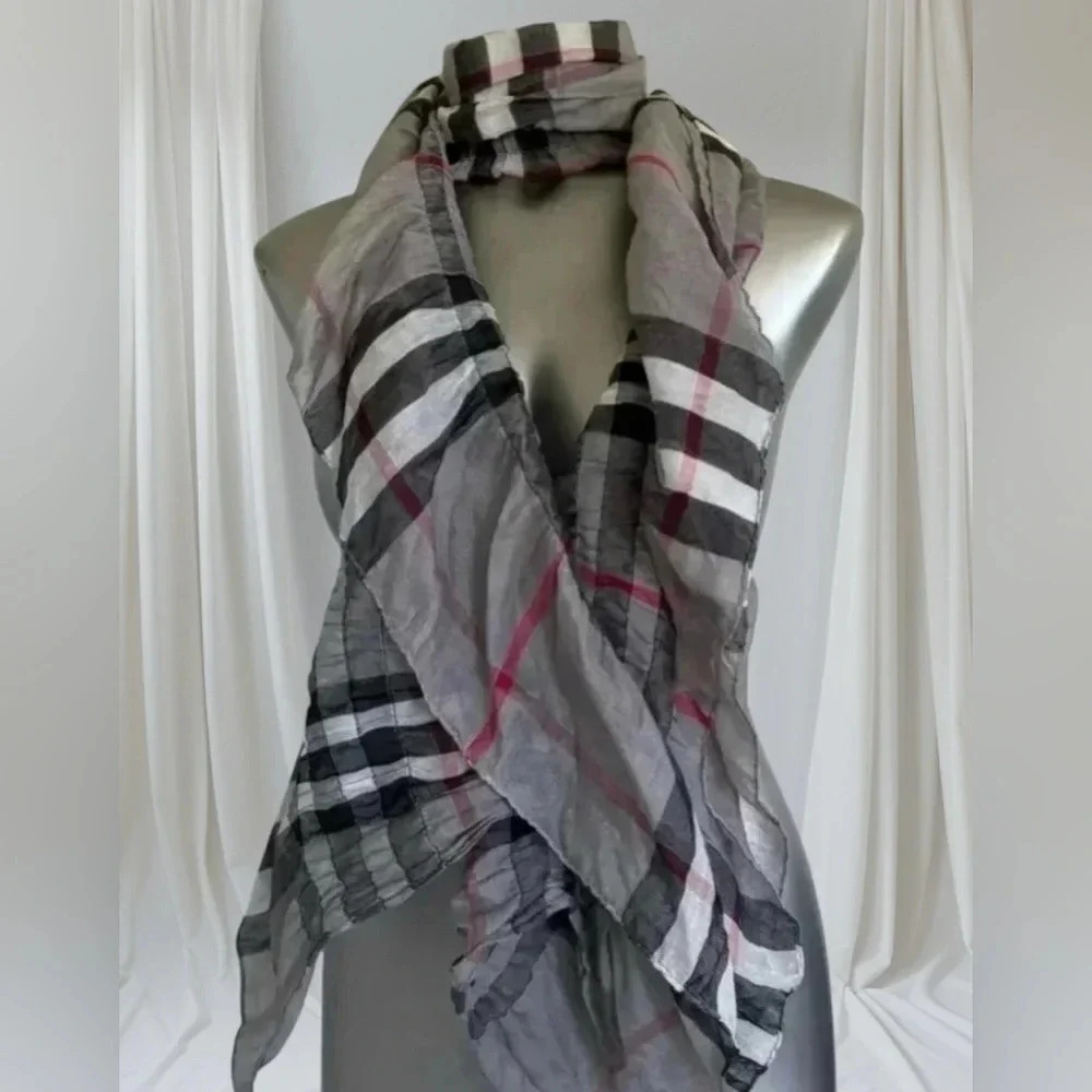 ✅Lightweight Plaid Scarf - Picture 2 of 15